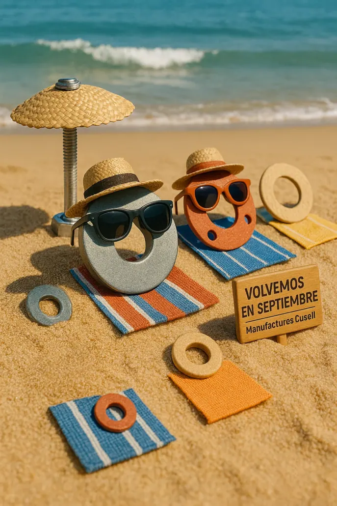 Ilustración digital foto-realista de arandelas tomando el sol en la playa.