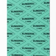 Plancha de material KLINGERSIL®sobre fondo blanco, vista superior.